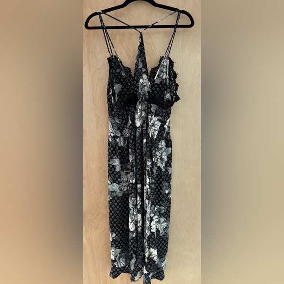 Free People Black and White Spaghetti Strap Sundress - Picture 6 of 8
